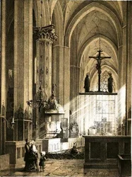 Die St. Marienkirche in Danzig (Innere Ansicht)